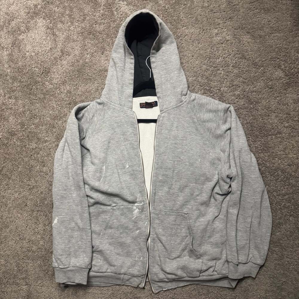 Sierra Pacific Thermal Lined Full Zip Hoodie Gray Size Large